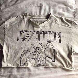 BRANDY MELVILLE cropped led zeplin tshirt!!